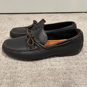 Frye mens leather loafers with laces, size 9.5